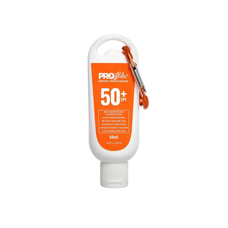 ProBloc SPF 50 + Sunscreen 60mL Squeeze Bottle with Carabiner