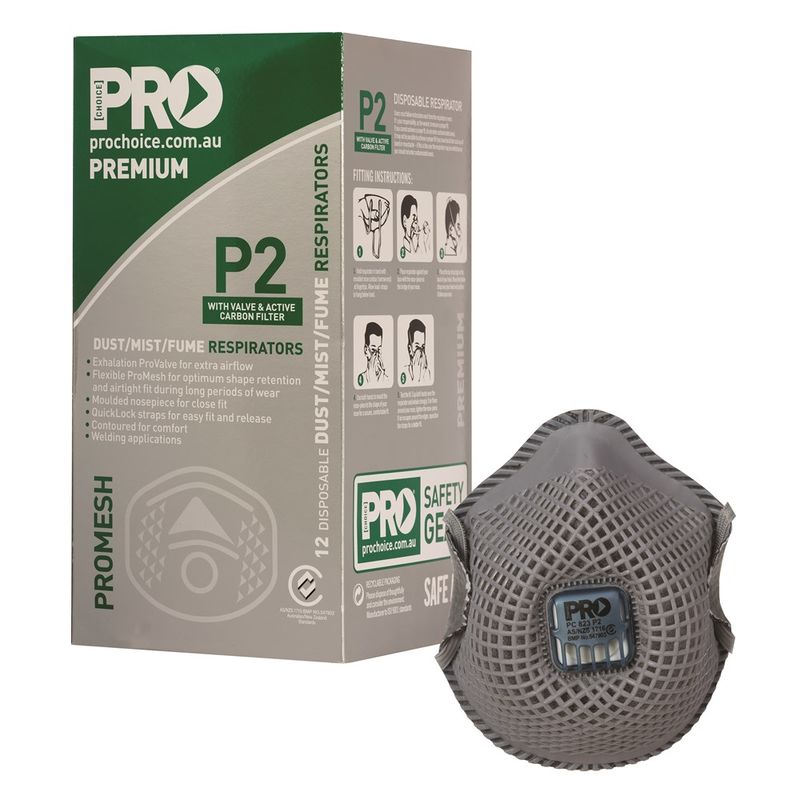 Pro Choice Dust Masks Promesh P2+Valve+Carbon