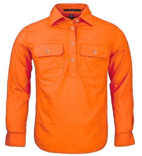 RM400CF Kids Work Shirt Tangerine