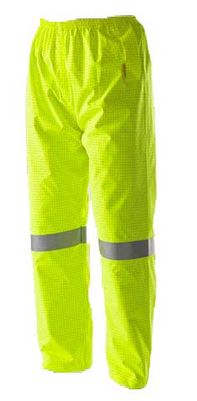 A pair of yellow high visibility Rainbird FR Pants