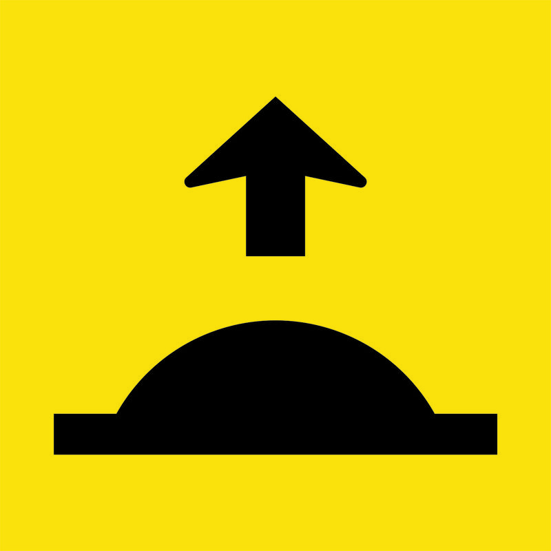 Road Hump Ahead Sign