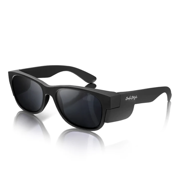 SafeStyle Classics Matte Black Frame Polarised Lens Safety Glasses