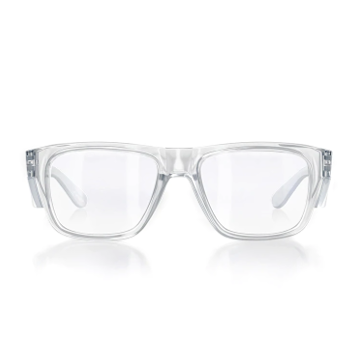 SafeStyle Fusions Clear Frame Clear Lens Safety Glasses