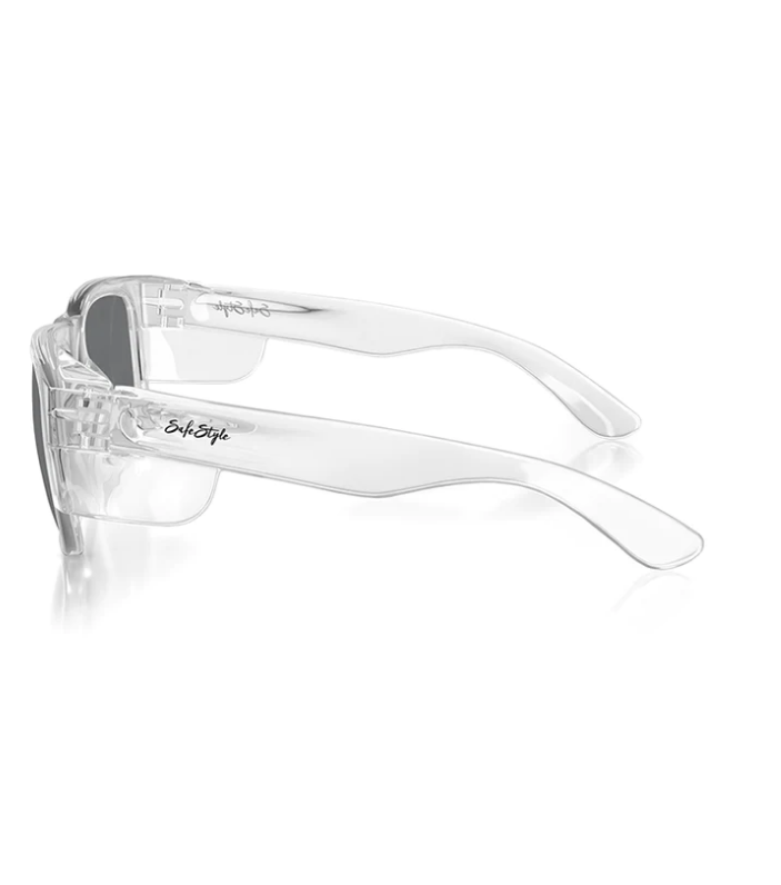 SafeStyle Fusions Clear Frame Tinted Lens Safety Glasses