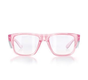SafeStyle Fusions Pink Frame Clear Lens
