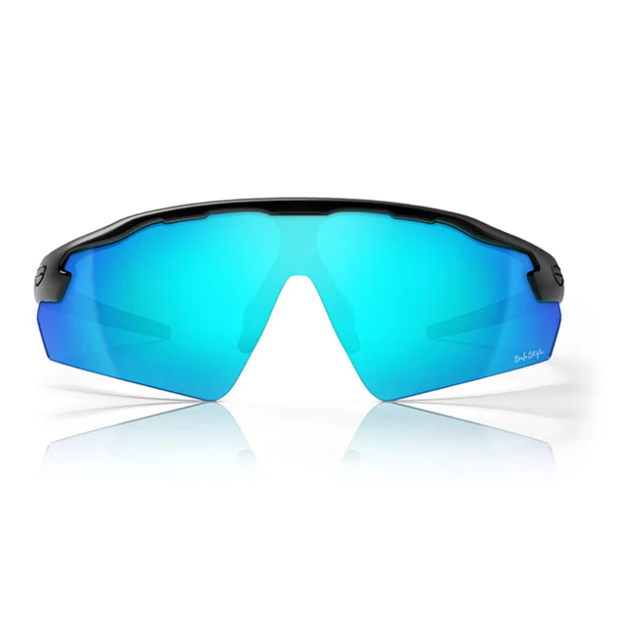 SafeStyle Phantoms Matte Black Frame Blue Lens Safety Glasses