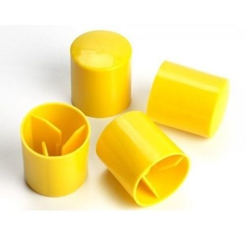 Four yellow Star Picket Caps