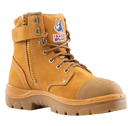 Steel Blue Argyle Zip Scuff Cap Safety Boot