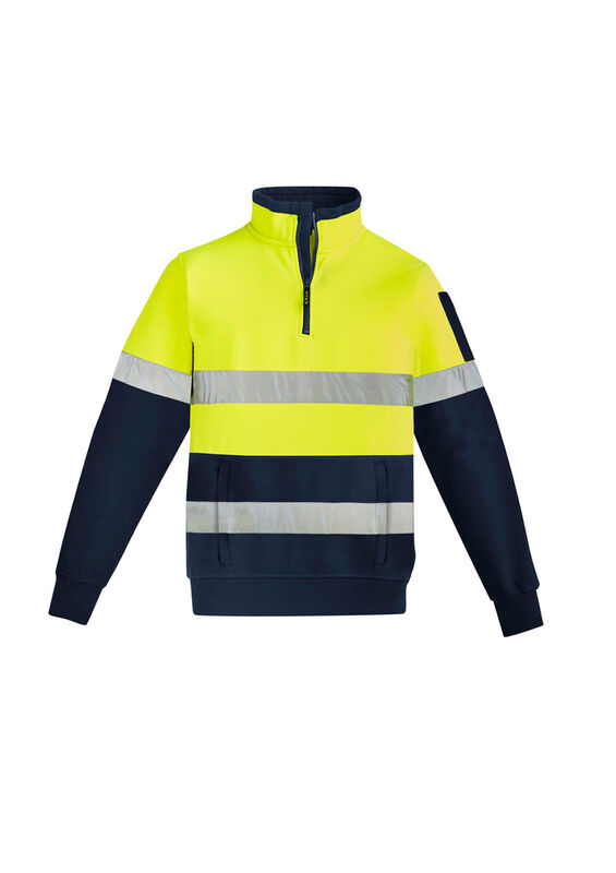 Syzmik Hi Vis 14 Zip Pullover   Hoop Taped