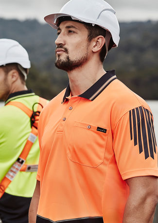 Syzmik Mens Hi Vis Flux SS Polo