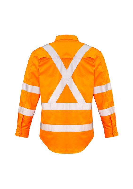 Syzmik Mens Hi Vis X Back Taped Shirt