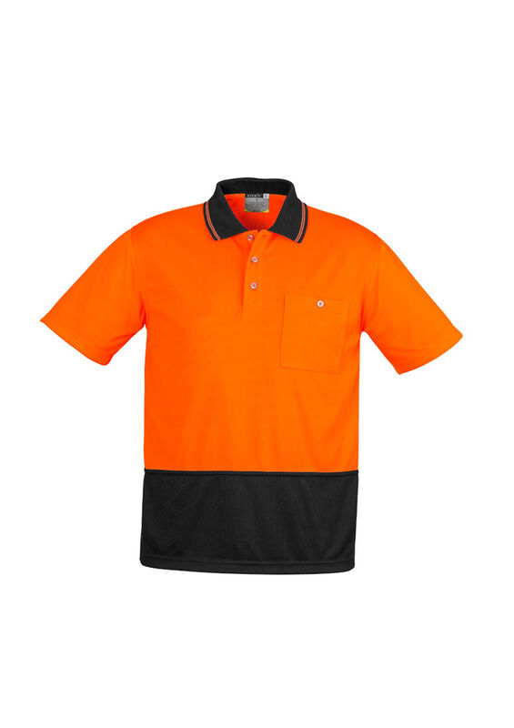 Syzmik Unisex Hi Vis Basic Spliced SS Polo