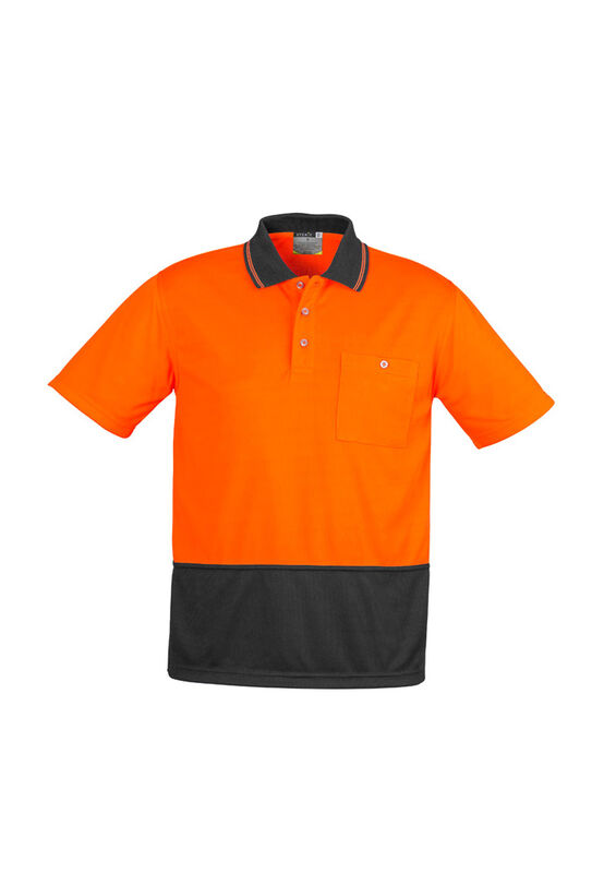 Syzmik Unisex Hi Vis Basic Spliced SS Polo