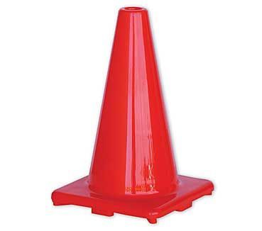 A single orange and plain Traffic Cone 450mm