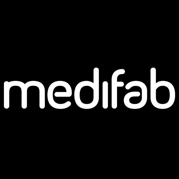 emb of Medifab Logo Front LHS
