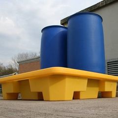 4 Drum Bunded Spill Pallet