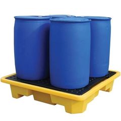 4 Drum Bunded Spill Pallet