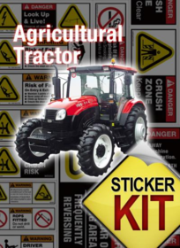 Agricultural Tractor Safety Sticker Set