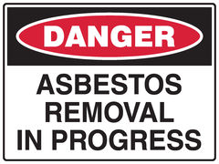 Asbestos Sign