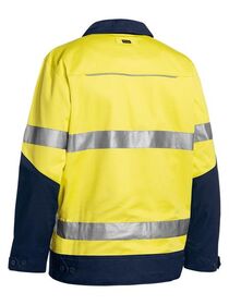 Bisley HiVis Cotton Drill Reflective Jacket