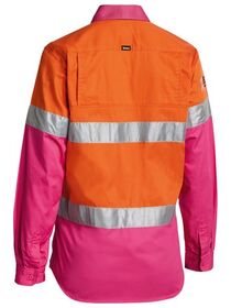 Bisley Womens 3M Taped Hi Vis Cool Lightweight Shirt