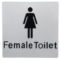 Braille Female Sign