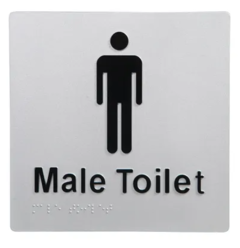 Braille Male Sign