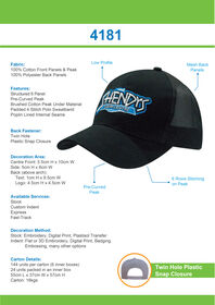 Brushed Cotton with Mesh Back Cap