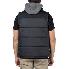 CAT Hooded Work Vest Black