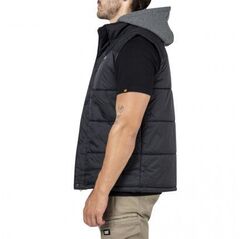 CAT Hooded Work Vest Black