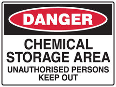 Chemical Storage Sign