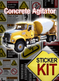 Concrete Agitator Sticker Kit