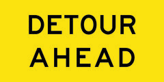 Detour Ahead Sign