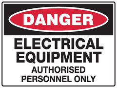 Electrical Equipment Sign