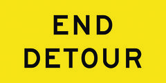 End Detour Sign