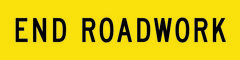 End Roadwork Sign