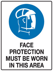 Face Protection Sign