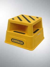 Gorilla moulded safety step - yellow - 150kg Industrial