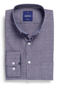 Gloweave Mens Chambray Dobby Casual Slim Fit Shirt