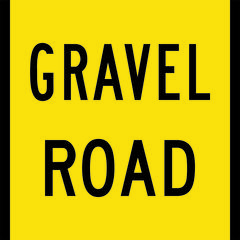 Gravel Road Sign