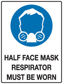 Half Face Mask Sign