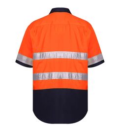 HiVis Vented Open Front LW SS Ref Shirt