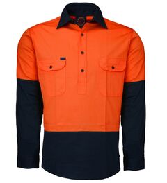 Hi Vis Closed Front LS Shirt