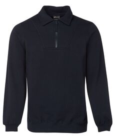 JB+39s 12 Zip Fleecy Navy Sweat