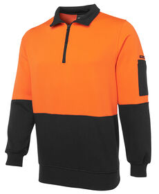 JBs Hi-Vis 1/2 Zip Fleecy Sweat 