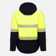 KingGee Hi Vis Reflective Fleece Lined Puffer Jacket