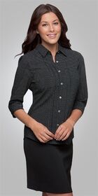 Ladies 3/4 Sleeve City Stretch Spot Shirt 