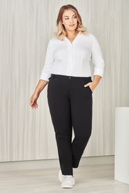 Ladies Comfort Waist Straight Leg Pant 