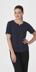 Ladies Knit Woven Top 