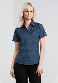 Ladies Printed Oasis Short Sleeve Shirt 